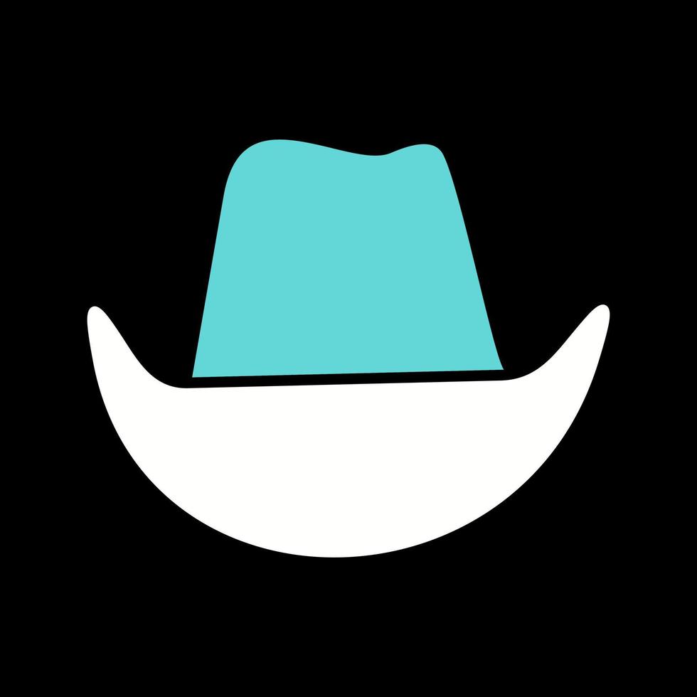 icono de vector de sombrero de vaquero