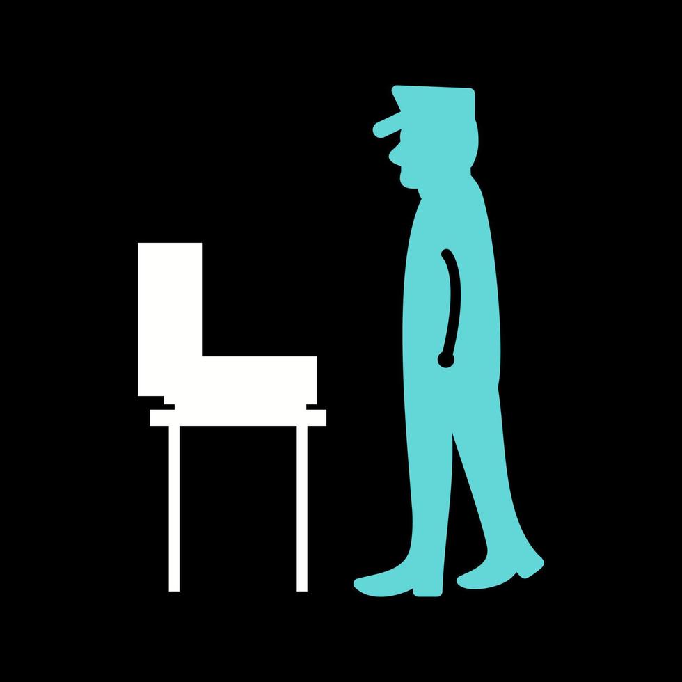 Guard Checking Briefcase Vector Icon