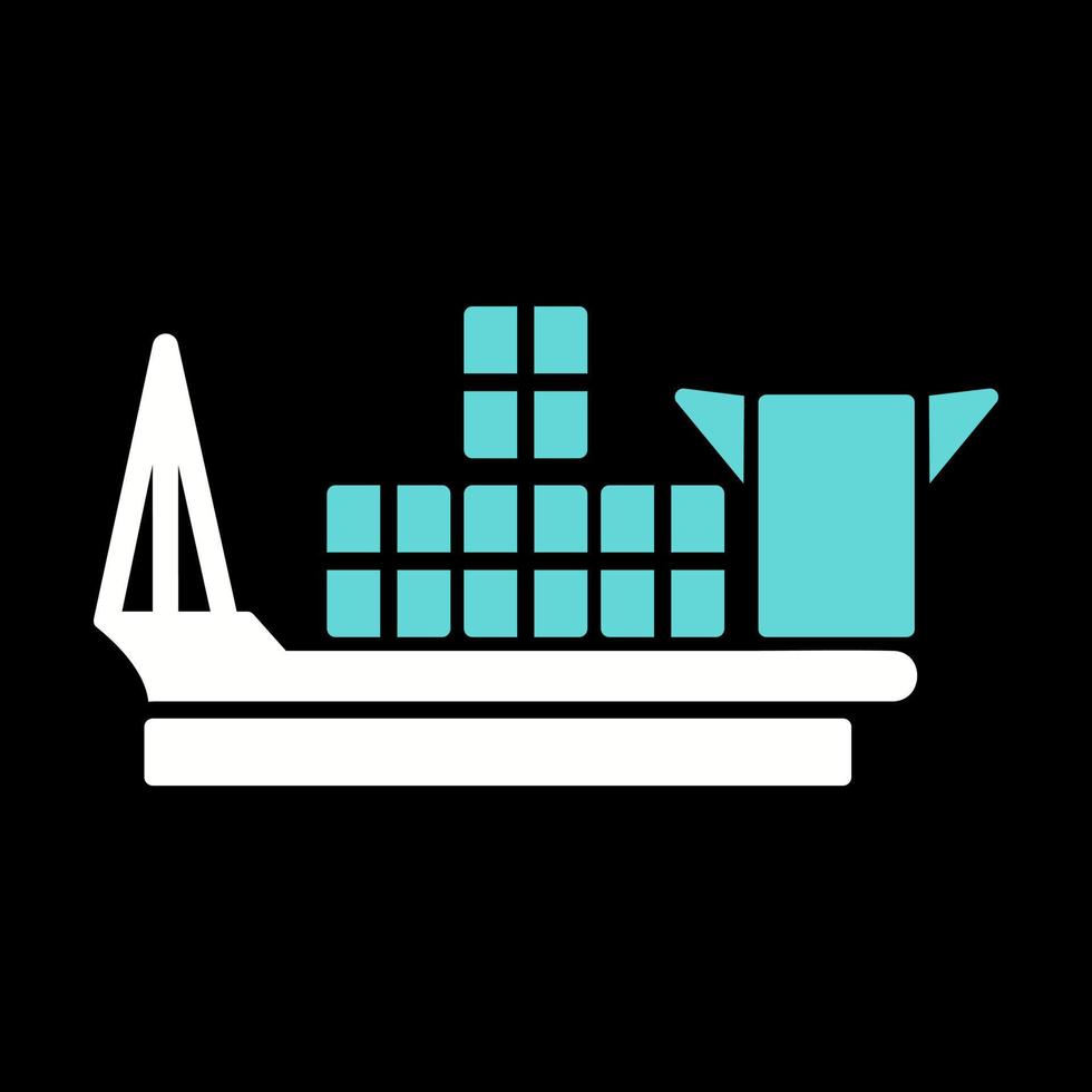 Cargo Ship Vector Icon