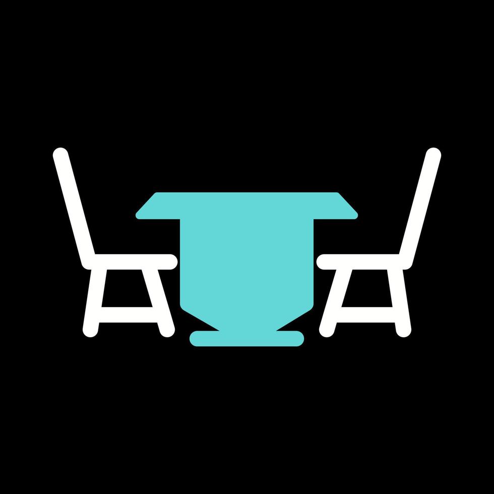 Lunch Table Vector Icon