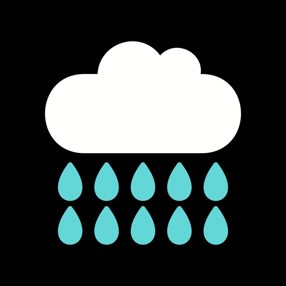 icono de vector de lluvia