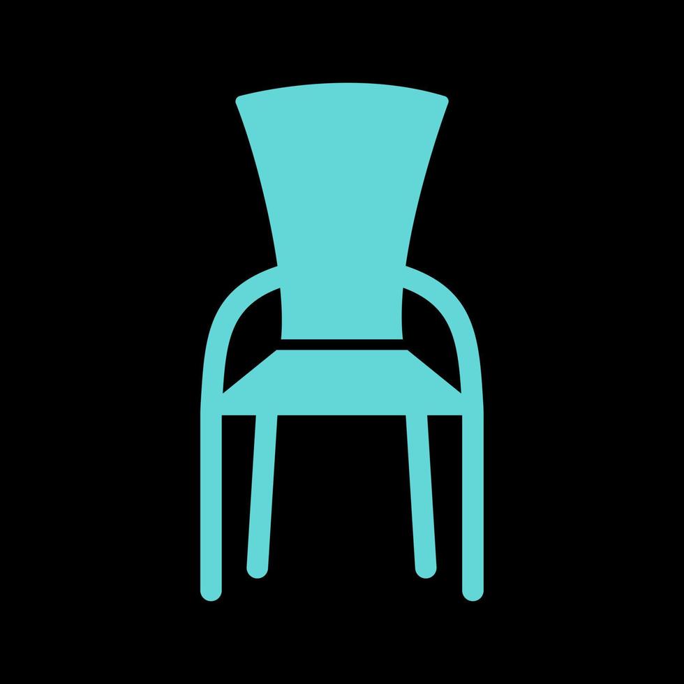 icono de vector de silla