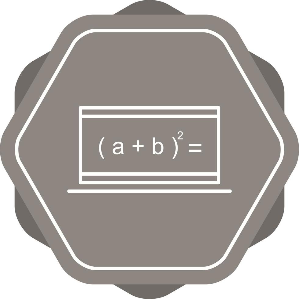 Beautiful Online Formula Line Vector Icon