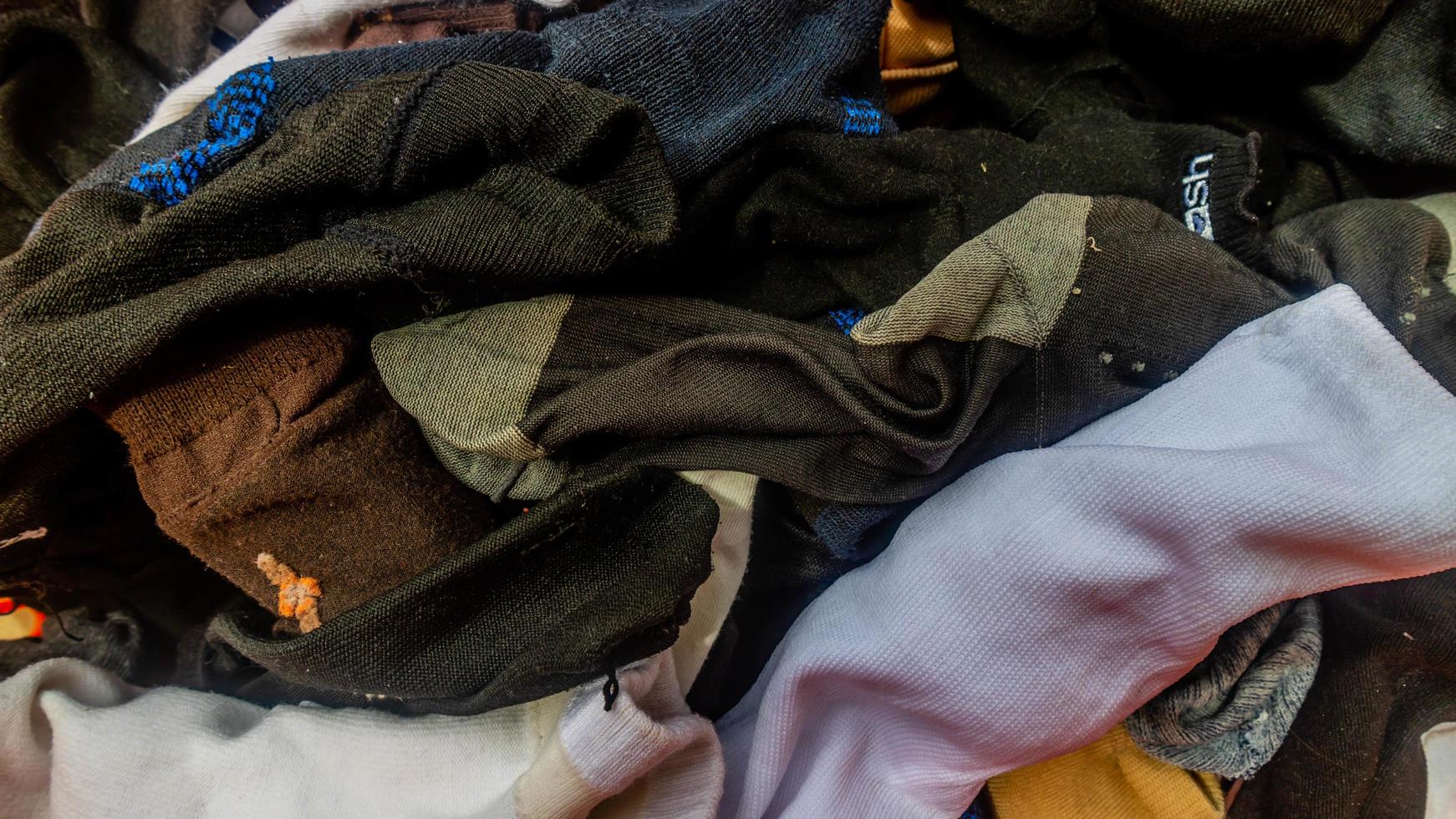 stack of socks in the background photo