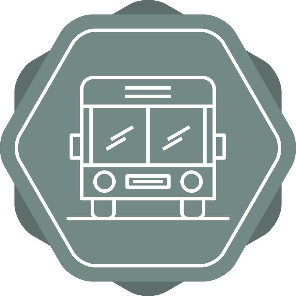 Beautiful School Bus Line Vector Icon