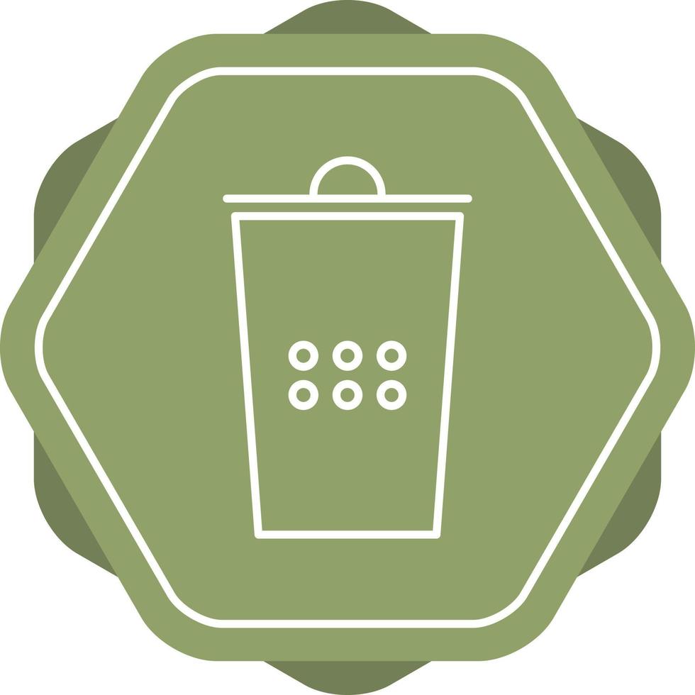 Beautiful Dust Bin Line Vector Icon