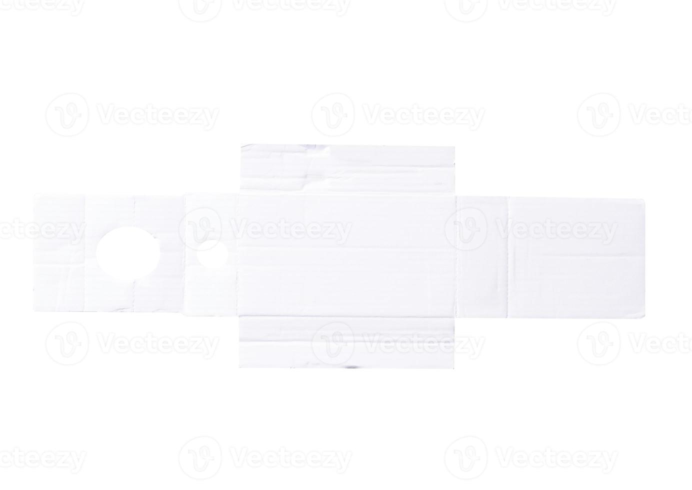 protective paper from under a box with a perfume photo