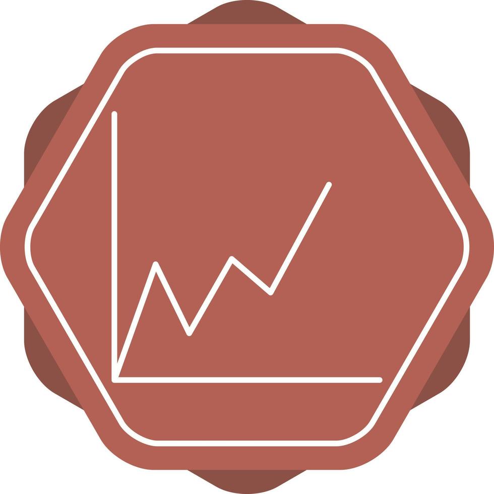 Beautiful Graph Line Vector Icon