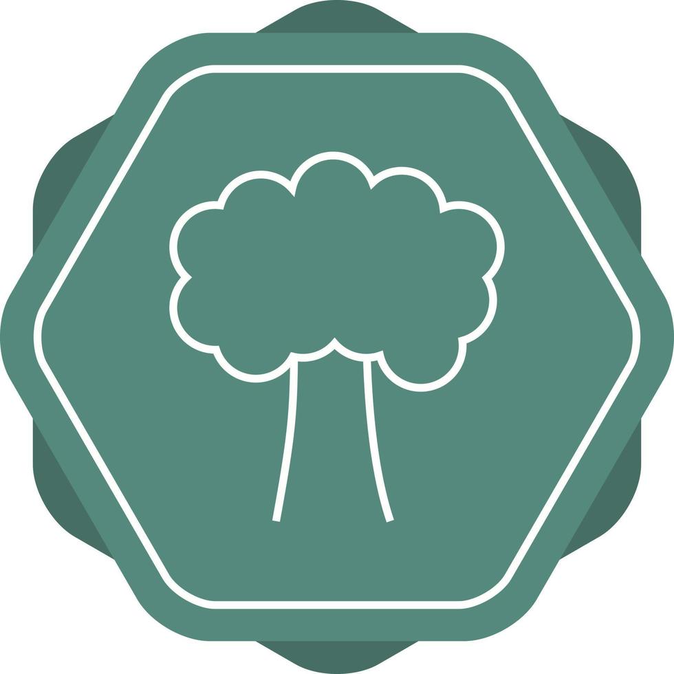 Beautiful Tree Line Vector Icon