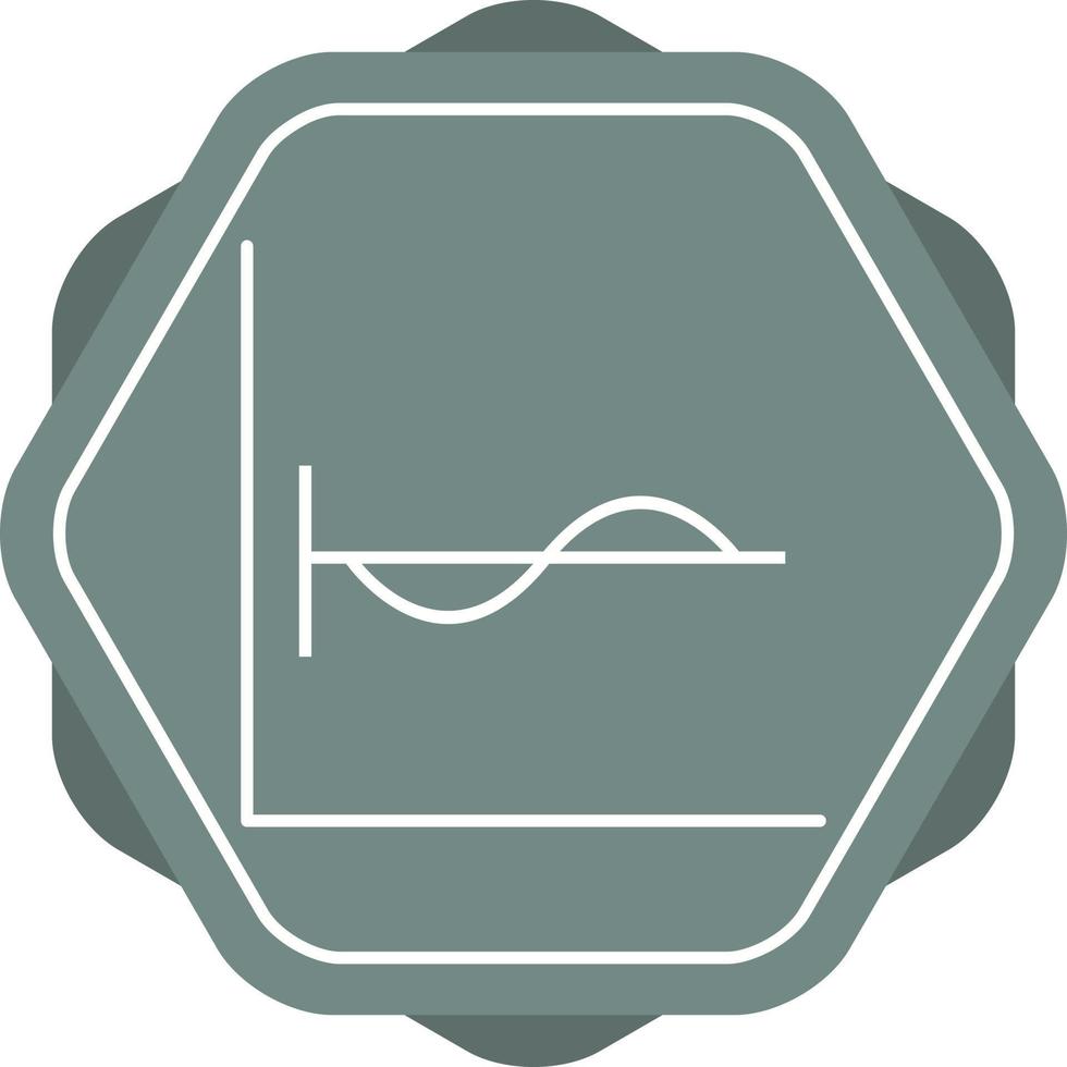 Beautiful Cosine Graph Line Vector Icon