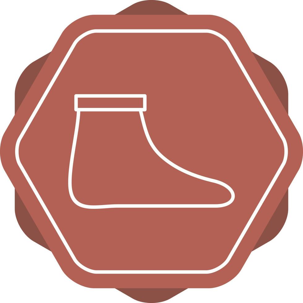 Beautiful Sock Line Vector Icon