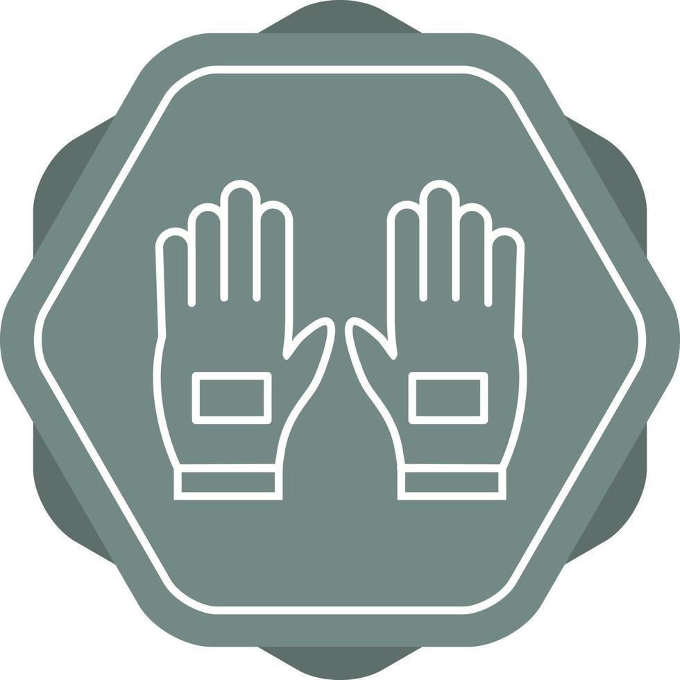 Beautiful Gloves Line Vector Icon
