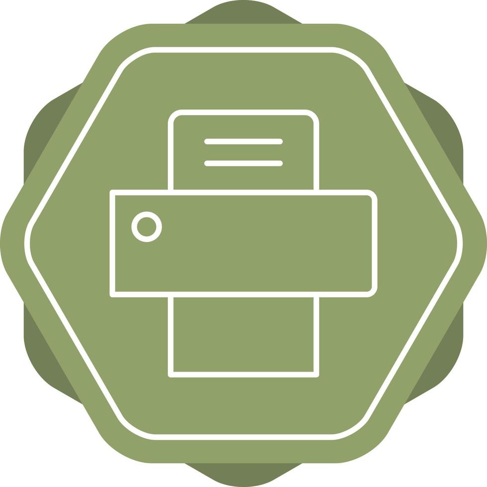 Beautiful Printer Line Vector Icon