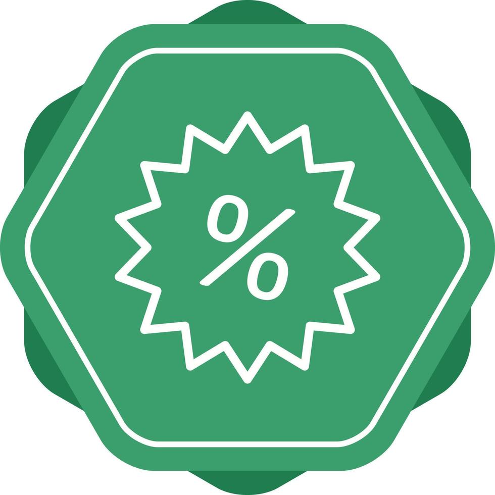 Beautiful Percentage tag vector line icon