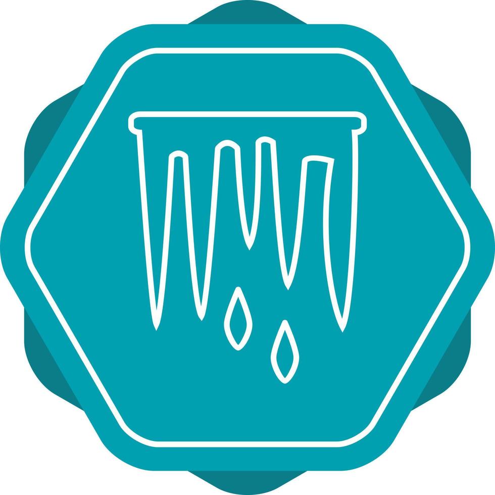Beautiful Icicle Line Vector Icon