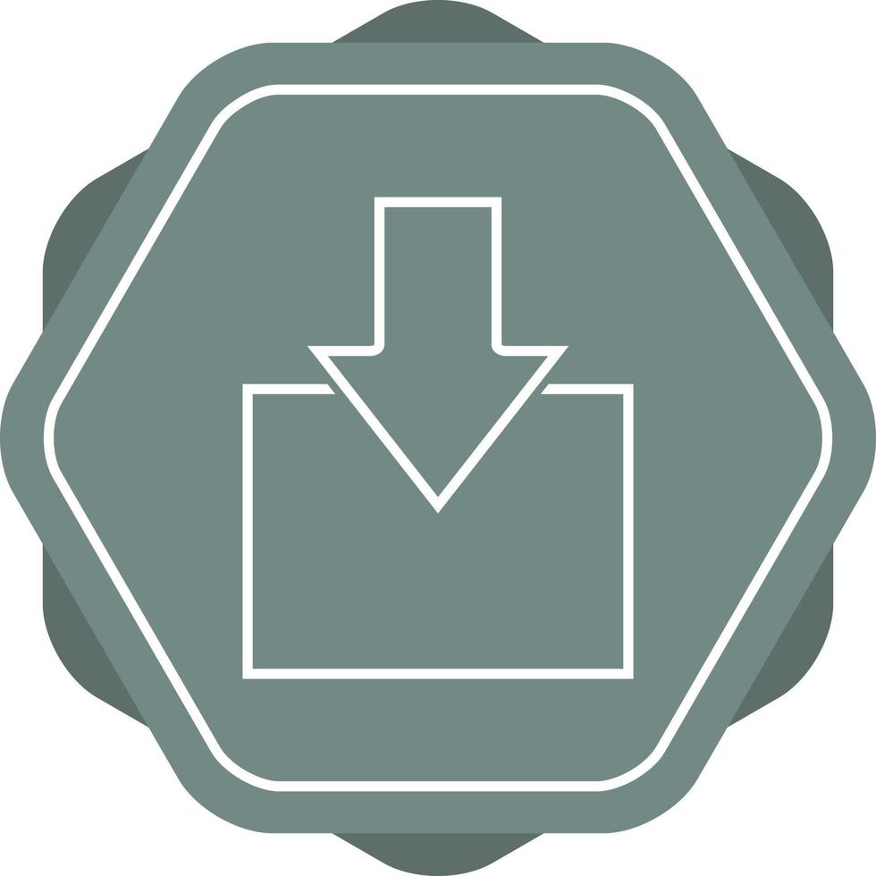 Beautiful Download Line Vector Icon