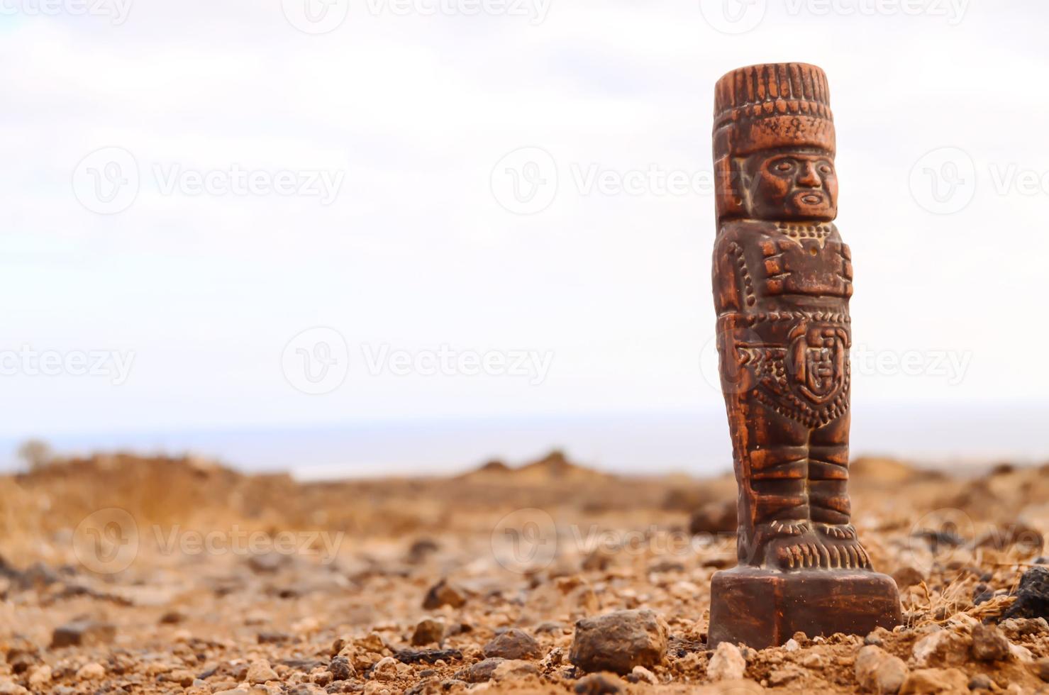 Pre-Columbian miniature on the ground photo