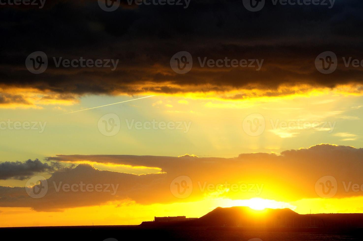 Sky over the sunset photo