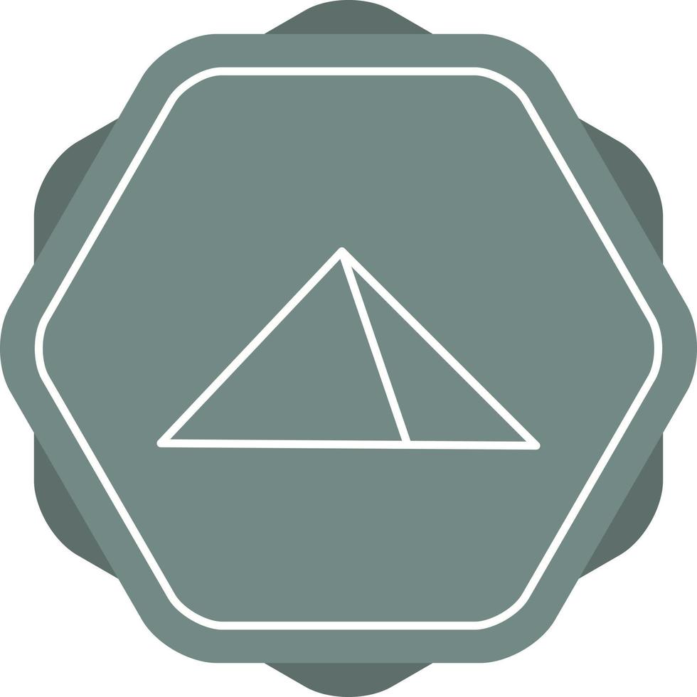 Beautiful pyramid Line Vector Icon