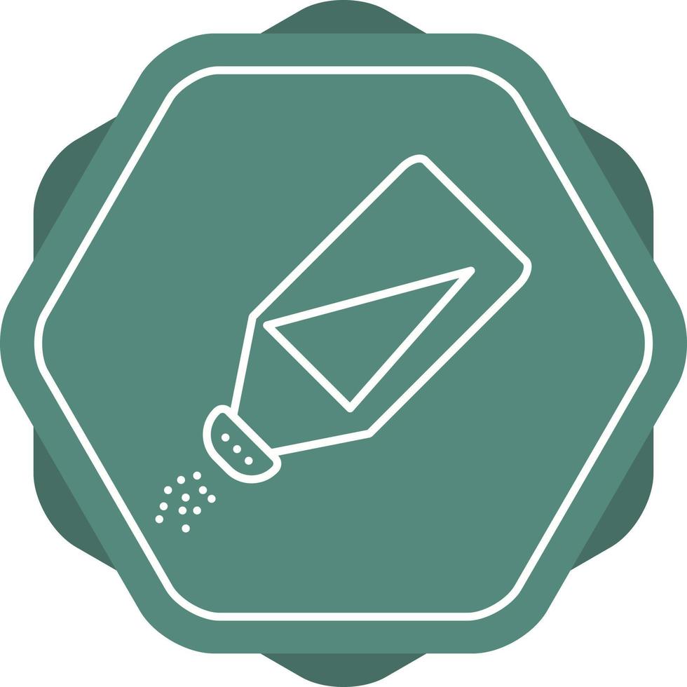 Beautiful Salt Bottle Line Vector Icon