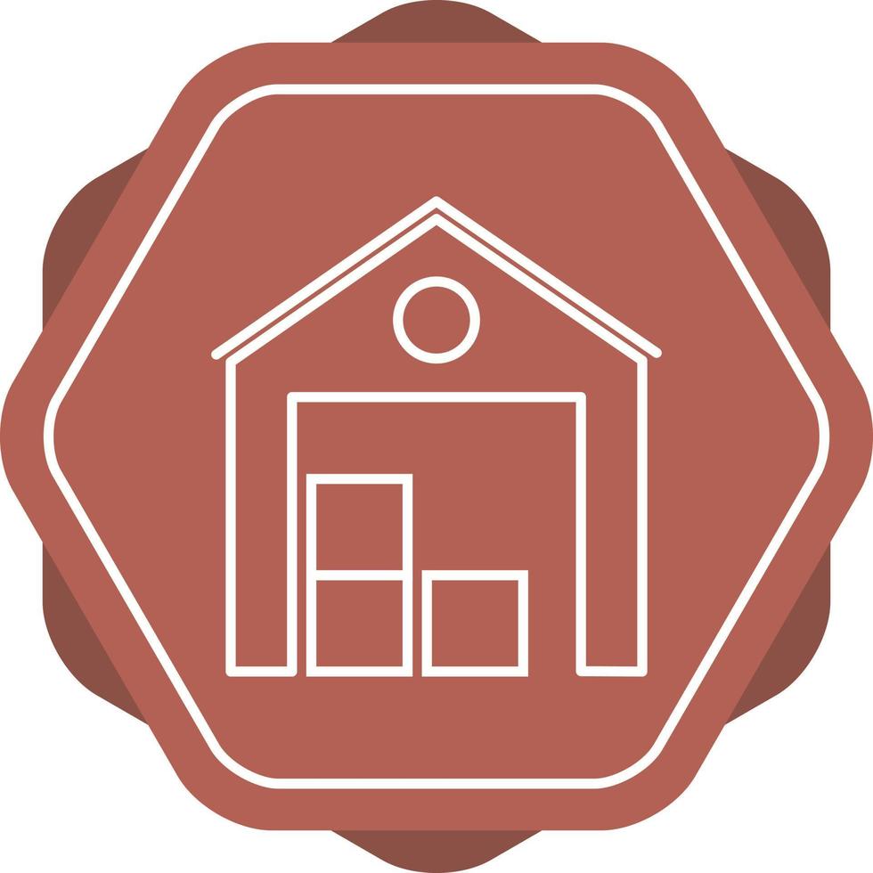 Beautiful Warehouse Line Vector Icon