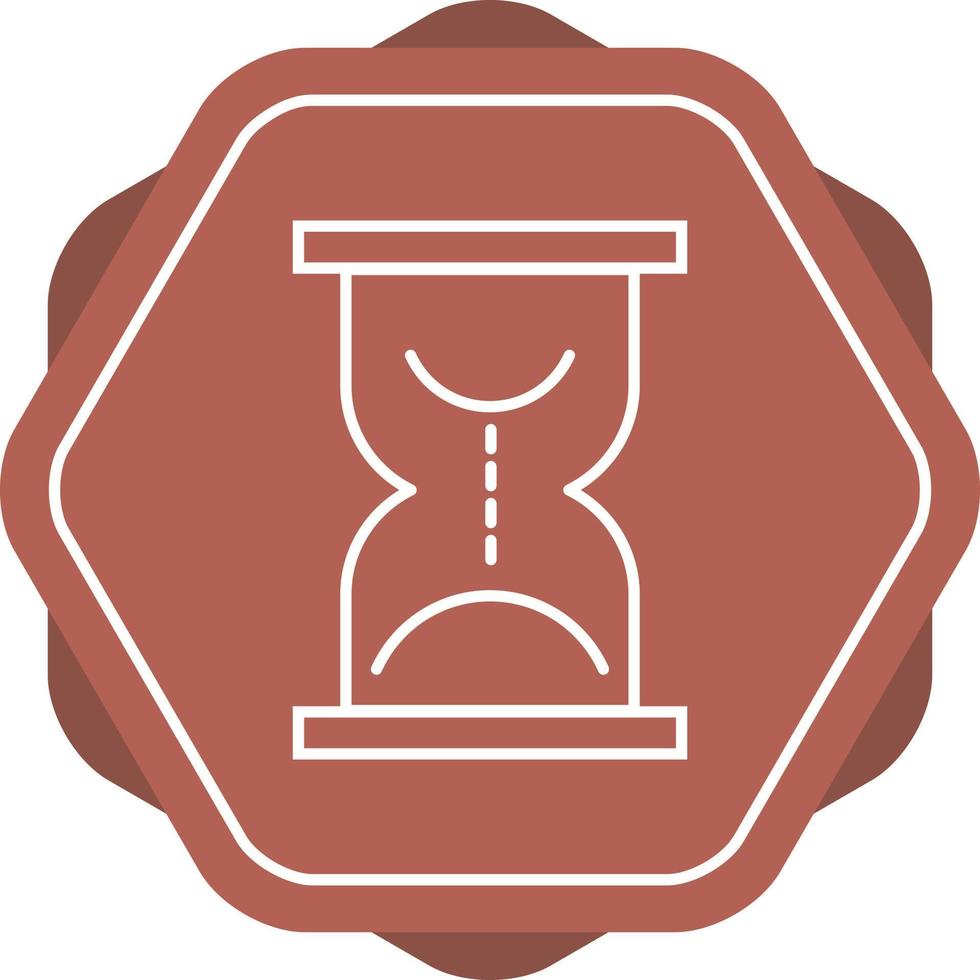 Beautiful Hourglass Line Vector Icon