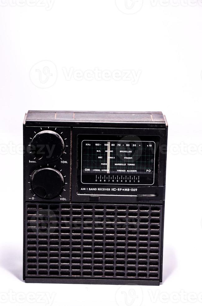 Isolated radio on white background photo