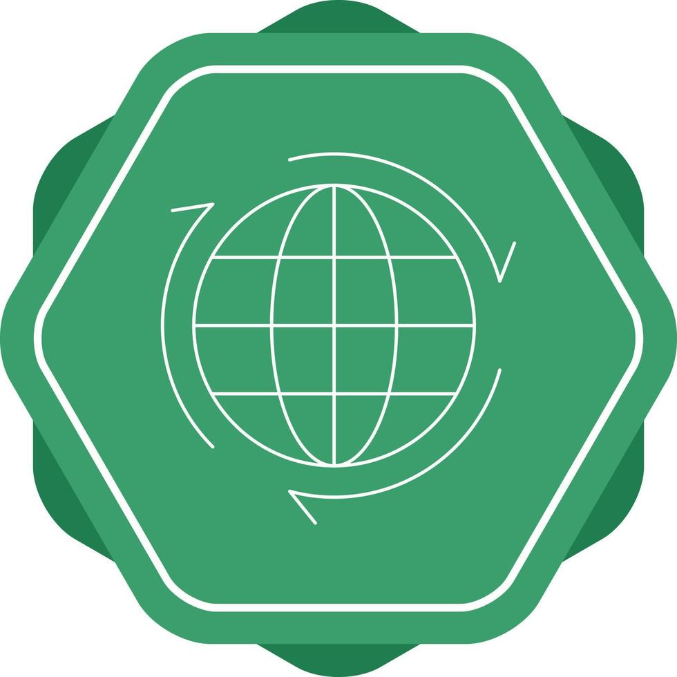 Beautiful Globe  line icon vector