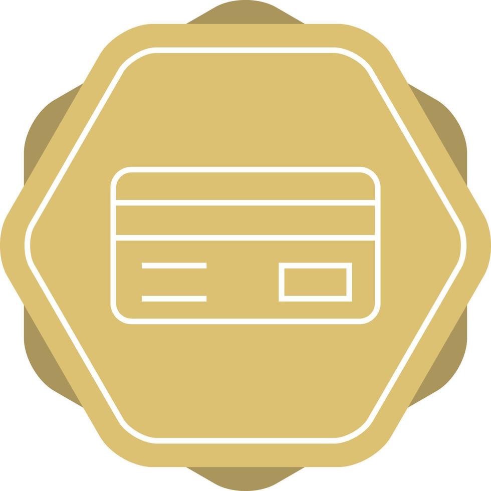 Beautiful ATM card Vector line icon