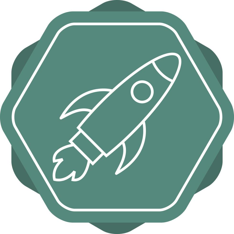 Beautiful Rocket vector line icon
