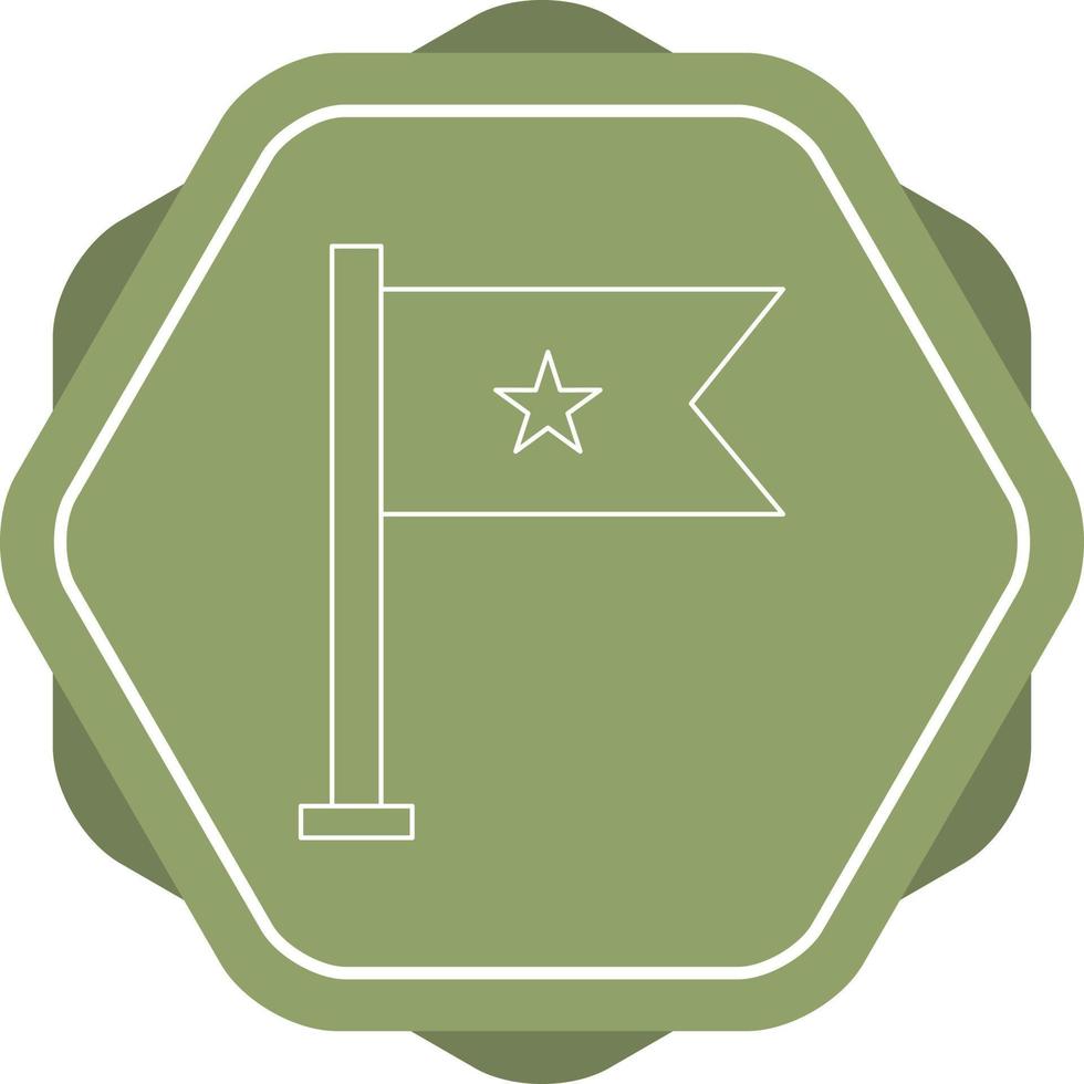 Beautiful flag vector line icon