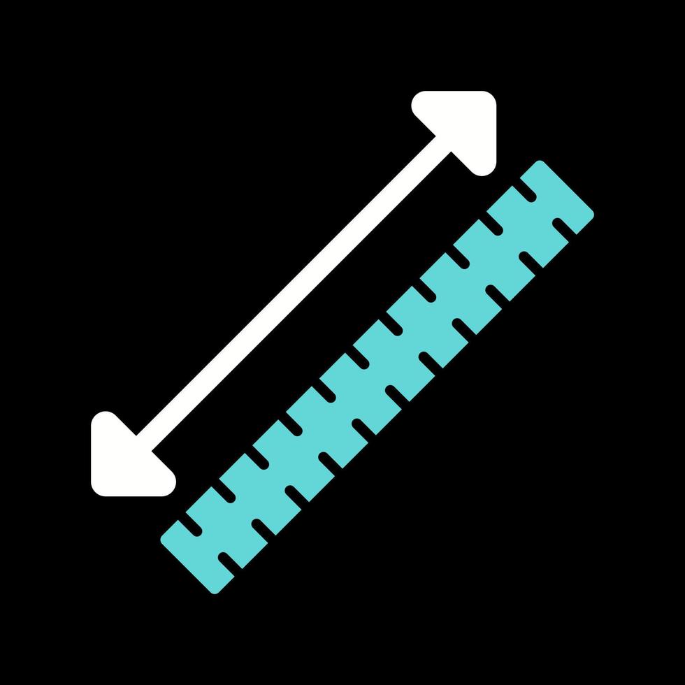 icono de vector de cinta métrica