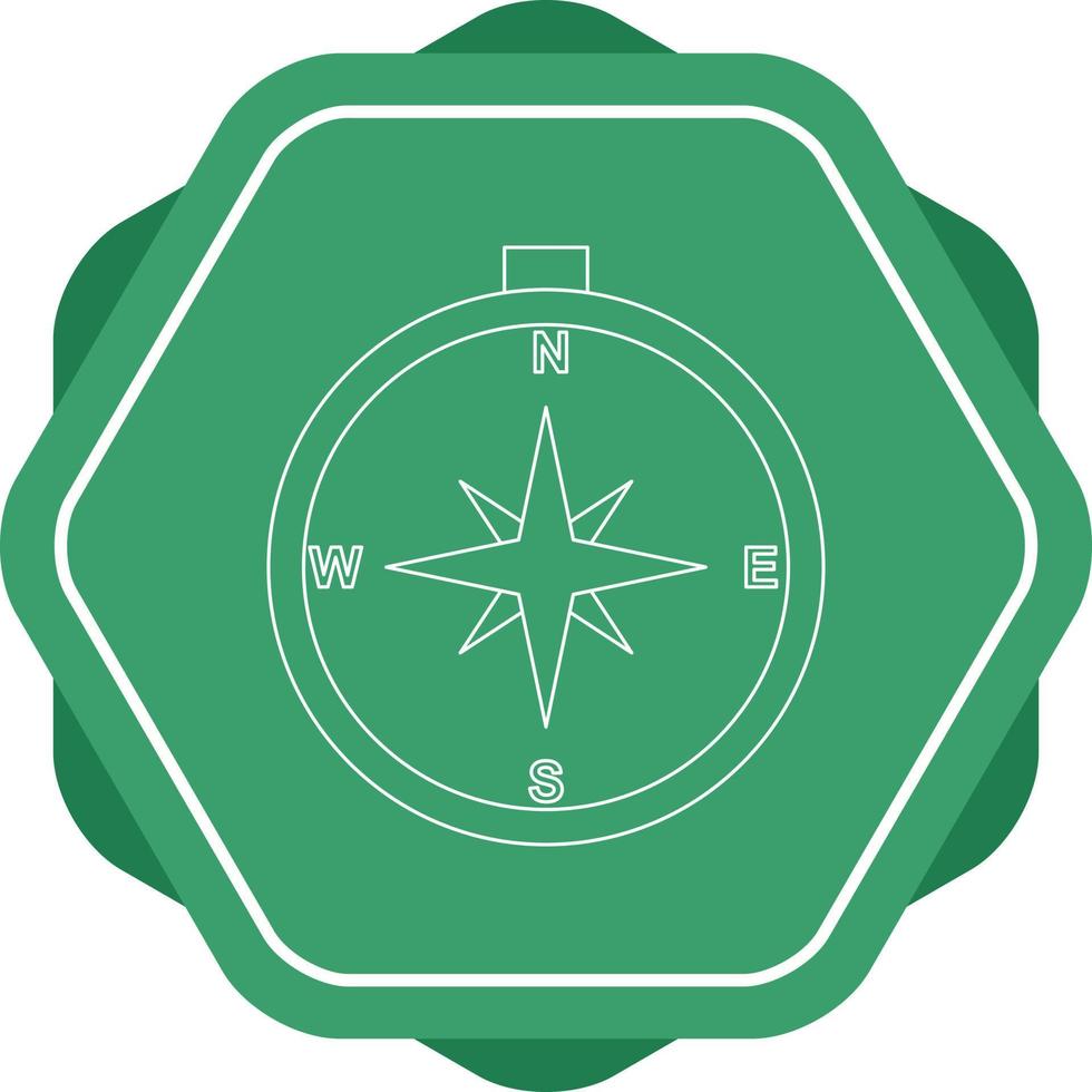 Beautiful compass vector line icon