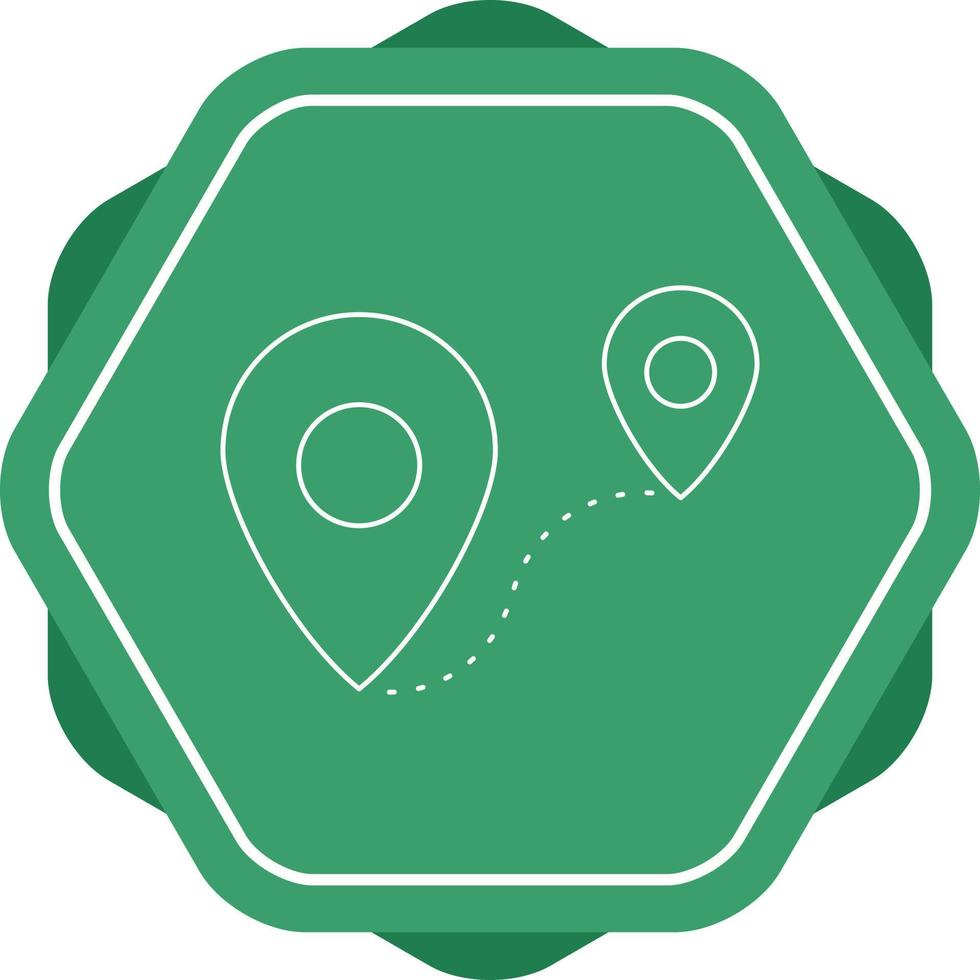 Beautiful Route vector line icon