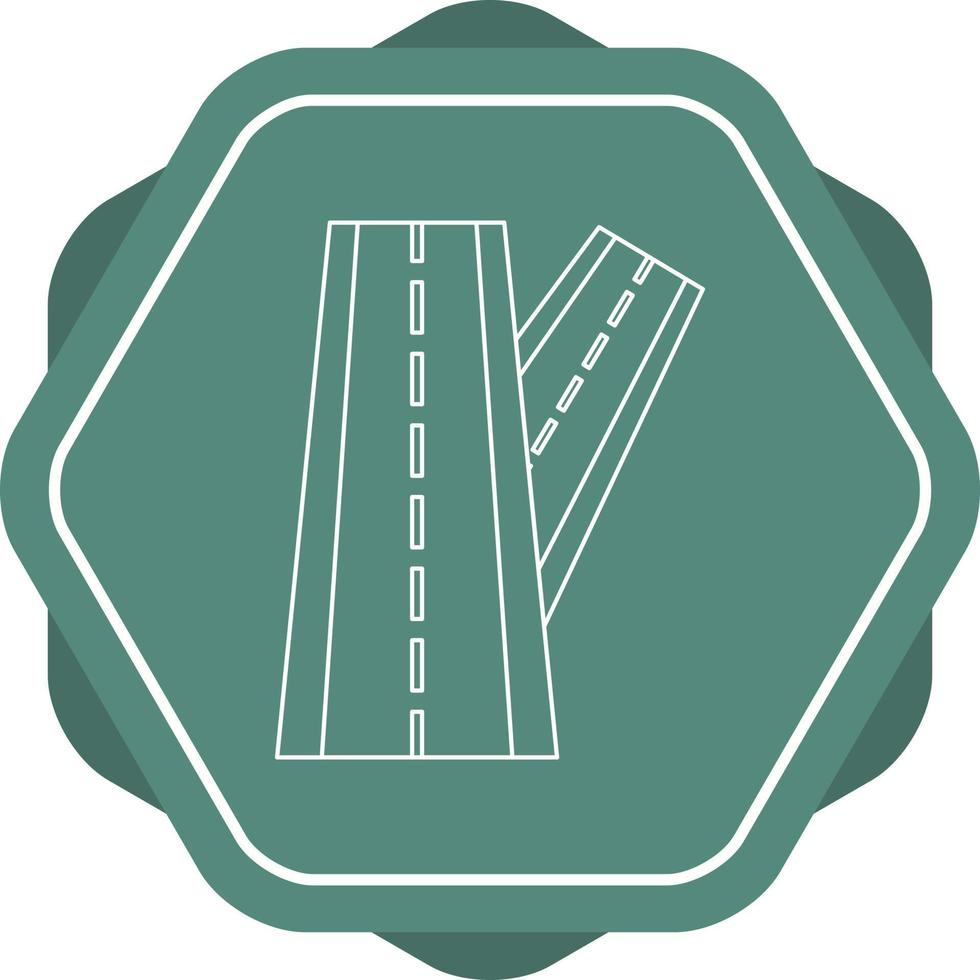 Link Road line icon vector