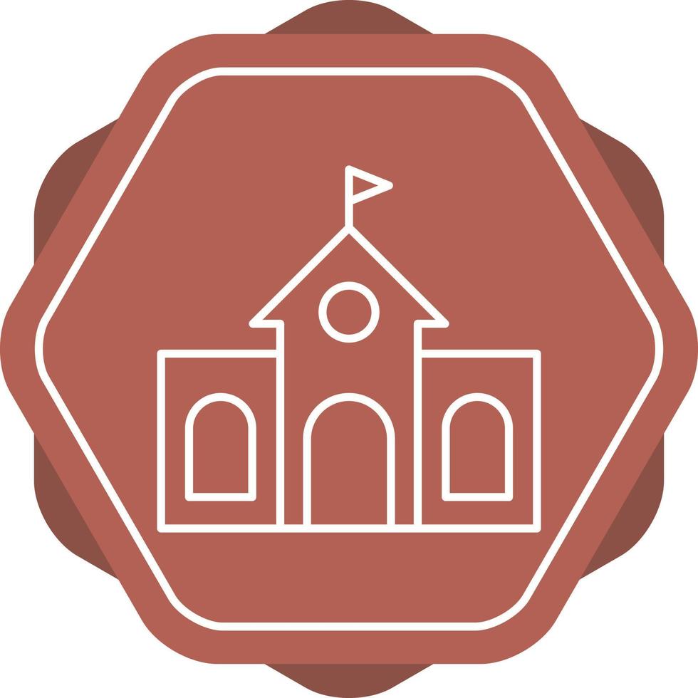 Beautiful College Vector line icon