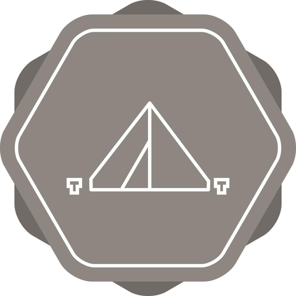 Beautiful Camping Line Vector Icon