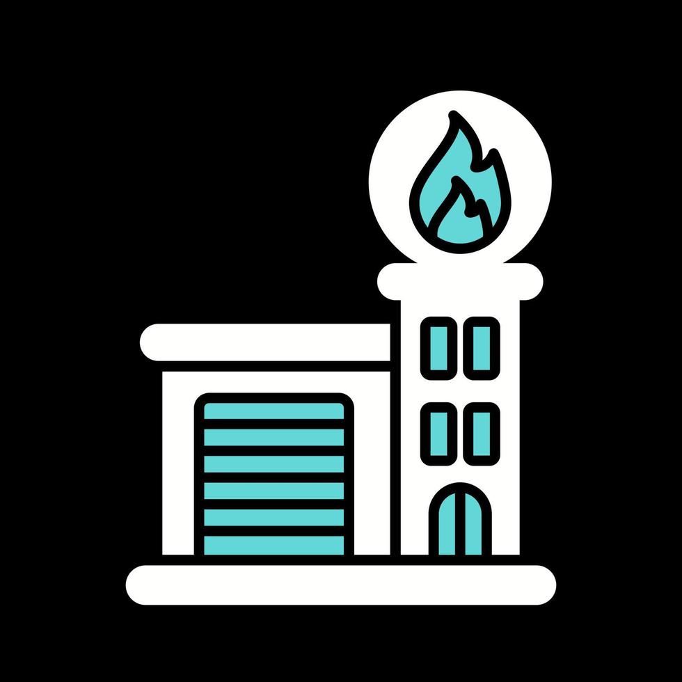 Fire Station Vector Icon