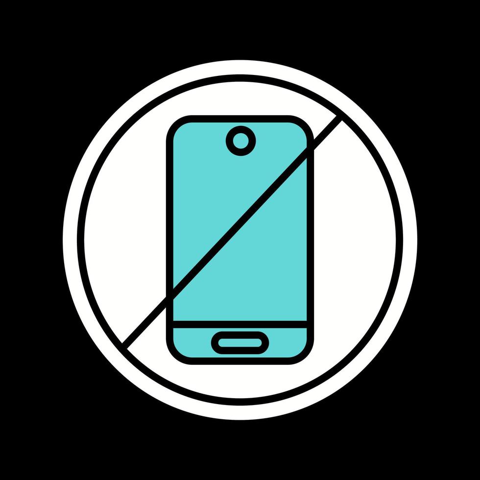 No Phone Vector Icon