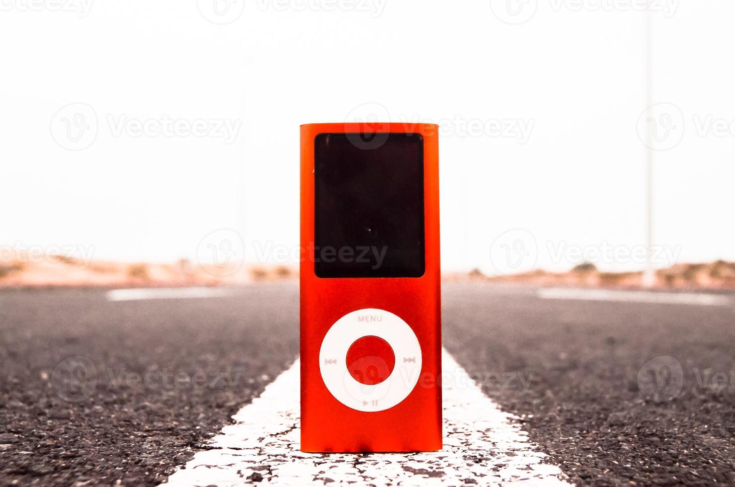 Music player on the road photo