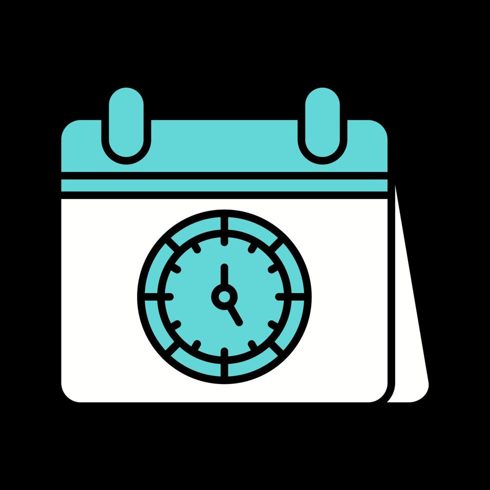 icono de vector de horario