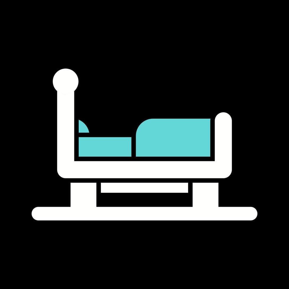 icono de vector de cama