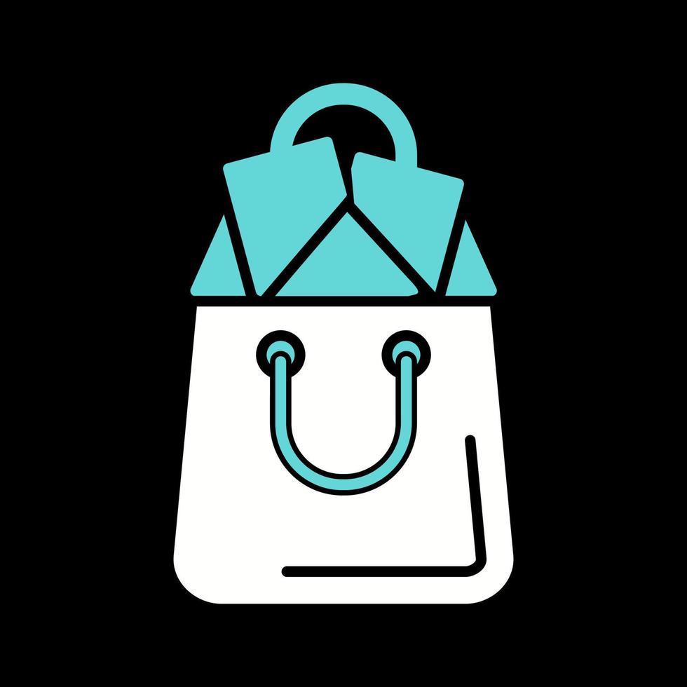 icono de vector de bolsa de compras