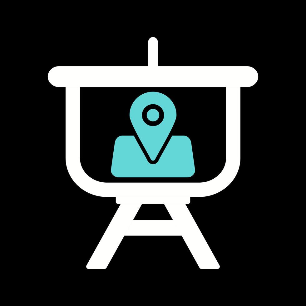 Location Presentation Vector Icon