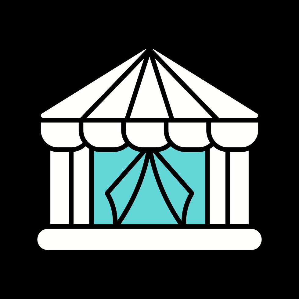 icono de vector de carpa de circo