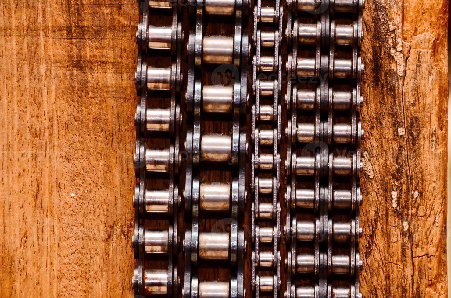 Bike chain close-up photo