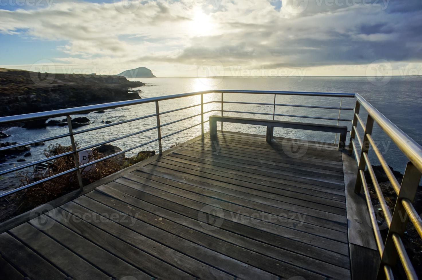 hermosa vista del muelle foto