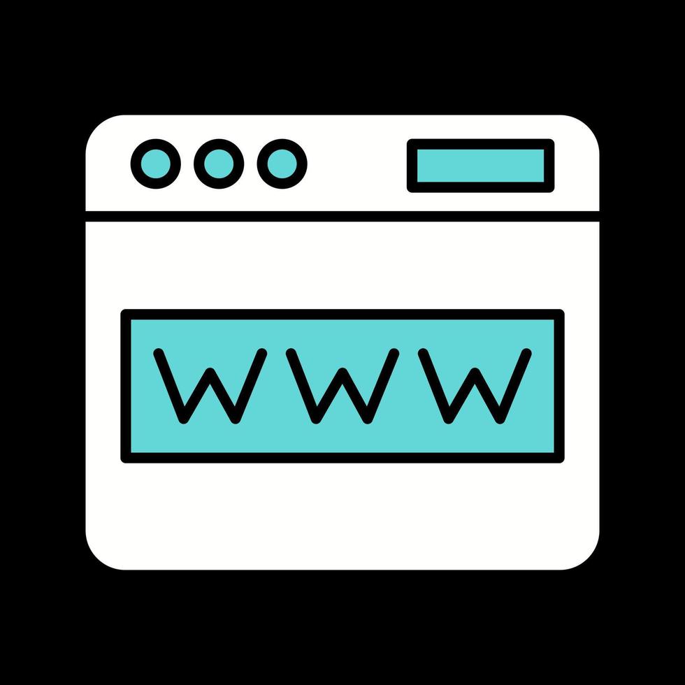 icono de vector de sitio web