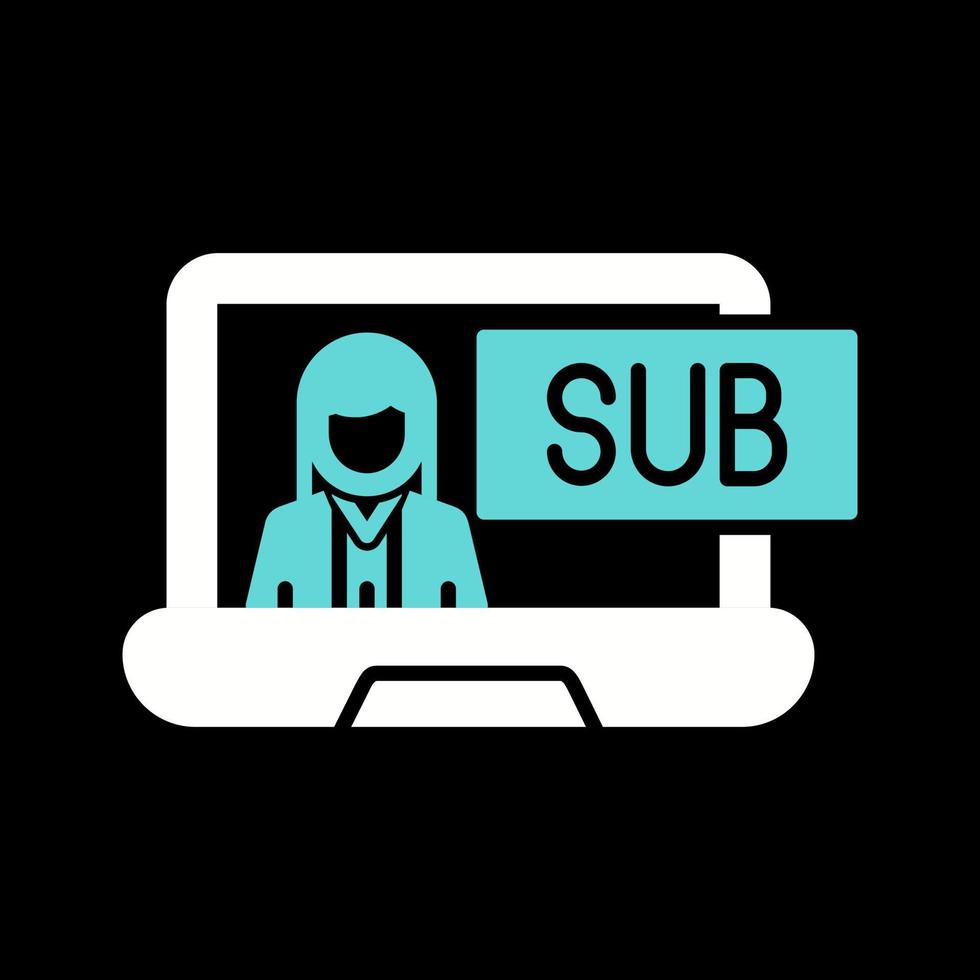 Subscriber Model Vector Icon