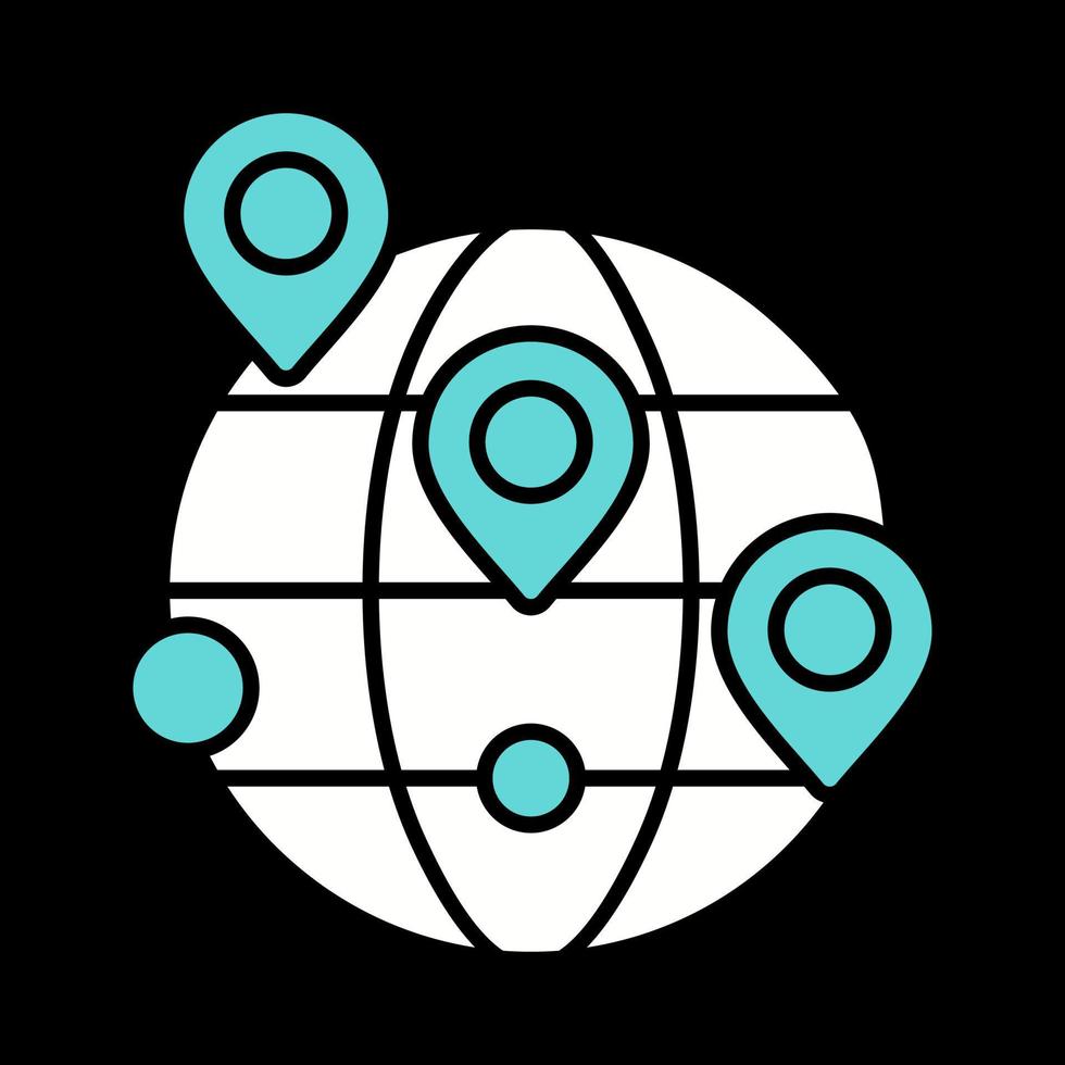 Worldwide Location Vector Icon